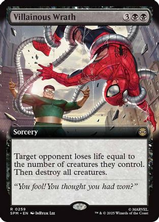 Villainous Wrath (Extended Art) (SPM-259) - Marvel's Spider-Man Foil | Grognard Games