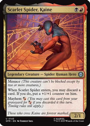 Scarlet Spider, Kaine (SPM-143) - Marvel's Spider-Man Foil | Grognard Games
