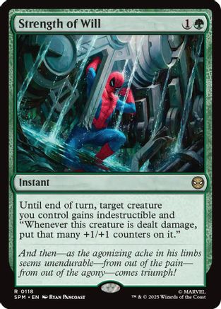 Strength of Will (SPM-118) - Marvel's Spider-Man Foil | Grognard Games