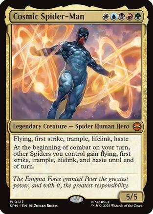 Cosmic Spider-Man (SPM-127) - Marvel's Spider-Man Foil | Grognard Games