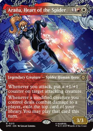 Araña, Heart of the Spider (Borderless) (SPM-213) - Marvel's Spider-Man | Grognard Games
