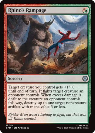 Rhino's Rampage (SPM-141) - Marvel's Spider-Man Foil | Grognard Games
