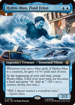Hydro-Man, Fluid Felon (Extended Art) (SPM-250) - Marvel's Spider-Man Foil | Grognard Games