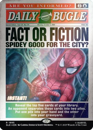 Fact or Fiction (1995) (Rainbow Foil) (SLD-1995) - Secret Lair Drop Series Foil | Grognard Games