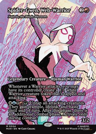 Spider-Gwen, Web-Warrior - Najeela, the Blade-Blossom (MAR-024) - Marvel Eternal-Legal | Grognard Games