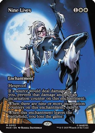 Nine Live (Borderless) (MAR-003) - Marvel Eternal-Legal Foil | Grognard Games