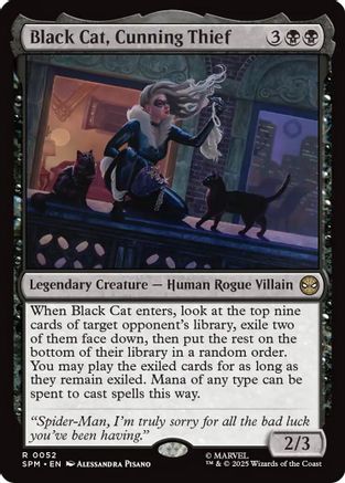 Black Cat, Cunning Thief (SPM-052) - Marvel's Spider-Man Foil | Grognard Games