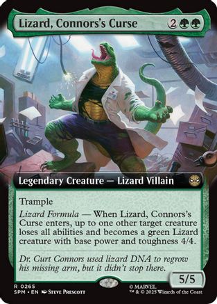 Lizard, Connors's Curse (Extended Art) (SPM-265) - Marvel's Spider-Man | Grognard Games