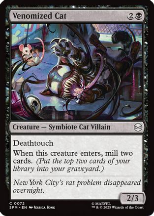 Venomized Cat (SPM-072) - Marvel's Spider-Man | Grognard Games