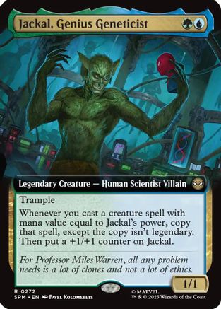 Jackal, Genius Geneticist (Extended Art) (SPM-272) - Marvel's Spider-Man Foil | Grognard Games
