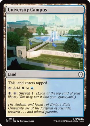 University Campus (SPM-186) - Marvel's Spider-Man Foil | Grognard Games