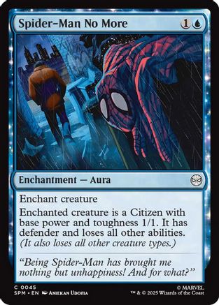 Spider-Man No More (SPM-045) - Marvel's Spider-Man Foil | Grognard Games