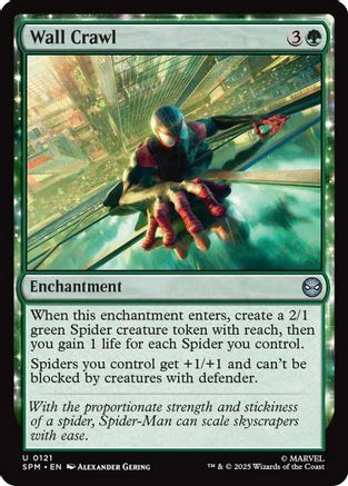 Wall Crawl (SPM-121) - Marvel's Spider-Man Foil | Grognard Games