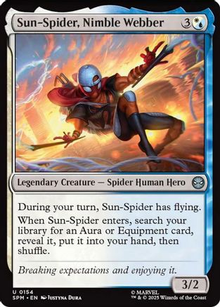 Sun-Spider, Nimble Webber (SPM-154) - Marvel's Spider-Man Foil | Grognard Games