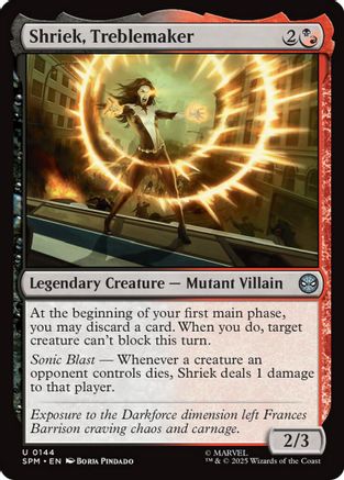 Shriek, Treblemaker (SPM-144) - Marvel's Spider-Man Foil | Grognard Games