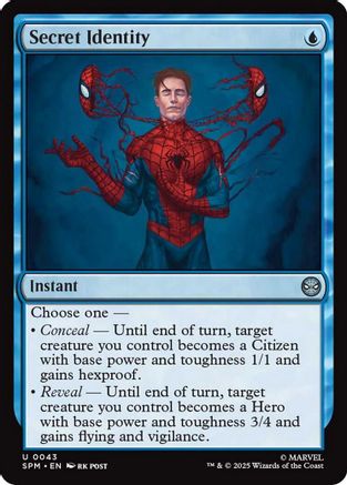 Secret Identity (SPM-098) - Marvel's Spider-Man Foil | Grognard Games