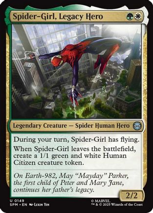 Spider-Girl, Legacy Hero (SPM-149) - Marvel's Spider-Man Foil | Grognard Games