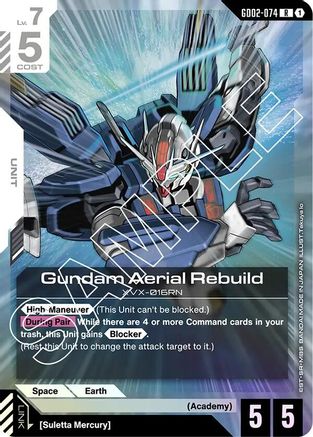 Gundam Aerial Rebuild - Dual Impact (GD02-074) Holofoil | Grognard Games