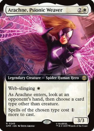 Arachne, Psionic Weaver (Extended Art) (SPM-245) - Marvel's Spider-Man Foil | Grognard Games
