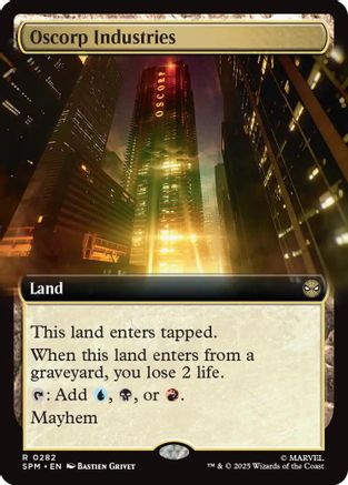Oscorp Industries (Extended Art) (SPM-282) - Marvel's Spider-Man Foil | Grognard Games