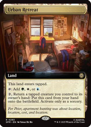 Urban Retreat (Extended Art) (SPM-283) - Marvel's Spider-Man Foil | Grognard Games