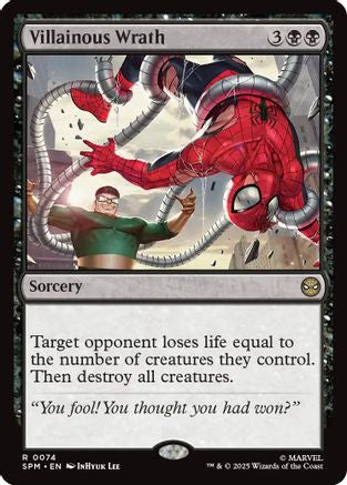Villainous Wrath (SPM-074) - Marvel's Spider-Man Foil | Grognard Games
