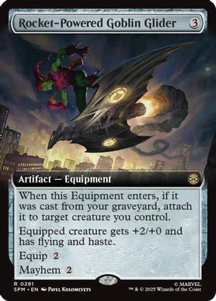 Rocket-Powered Goblin Glider (Extended Art) (SPM-281) - Marvel's Spider-Man Foil | Grognard Games