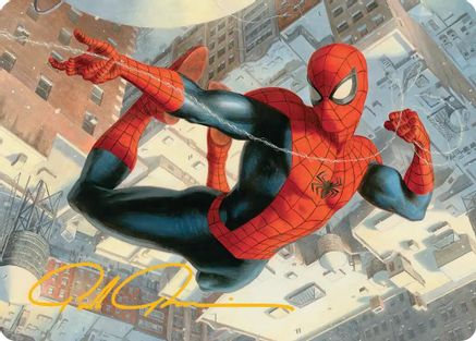 Spider-Man, Peter Parker Art Card (Gold-Stamped Signature) (AASPM-053) - Art Series: Marvel's Spider-Man | Grognard Games