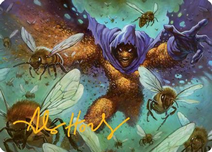 Swarm, Being of Bees Art Card (Gold-Stamped Signature) (AASPM-011) - Art Series: Marvel's Spider-Man | Grognard Games