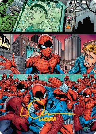 The Clone Saga Art Card (Gold-Stamped Signature) (AASPM-042) - Art Series: Marvel's Spider-Man | Grognard Games