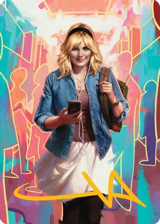 Gwen Stacy Art Card (Gold-Stamped Signature) (13/54) (AASPM-013) - Art Series: Marvel's Spider-Man | Grognard Games