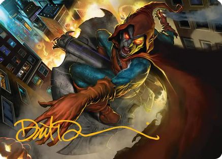 Hobgoblin, Mantled Marauder Art Card (Gold-Stamped Signature) (AASPM-015) - Art Series: Marvel's Spider-Man | Grognard Games
