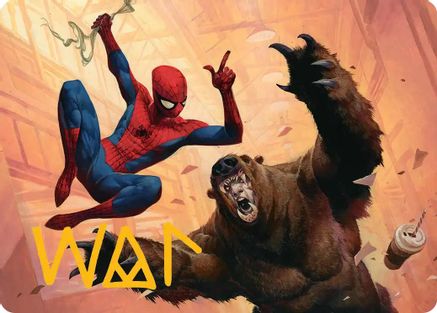 Wisecrack Art Card (Gold-Stamped Signature) (AASPM-016) - Art Series: Marvel's Spider-Man | Grognard Games