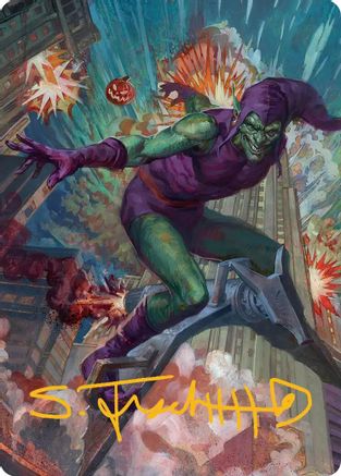 Green Goblin Art Card (26/54) (Gold-Stamped Signature) (AASPM-026) - Art Series: Marvel's Spider-Man | Grognard Games