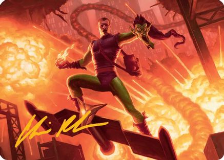 Green Goblin, Revenant Art Card (Gold-Stamped Signature) (AASPM-027) - Art Series: Marvel's Spider-Man | Grognard Games