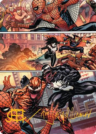 Maximum Carnage Art Card (Gold-Stamped Signature) (AASPM-046) - Art Series: Marvel's Spider-Man | Grognard Games