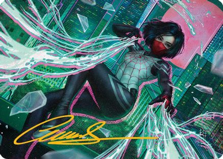 Silk, Web Weaver Art Card (29/54) (Gold-Stamped Signature) (AASPM-029) - Art Series: Marvel's Spider-Man | Grognard Games