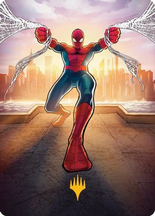 Amazing Spider-Man Art Card (36/54) (Gold-Stamped Planeswalker Symbol) (AASPM-036) - Art Series: Marvel's Spider-Man | Grognard Games
