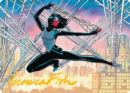 Silk, Web Weaver Art Card (39/54) (Gold-Stamped Signature) (AASPM-039) - Art Series: Marvel's Spider-Man | Grognard Games