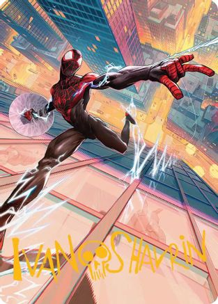 Ultimate Spider-Man Art Card (Gold-Stamped Signature) (AASPM-041) - Art Series: Marvel's Spider-Man | Grognard Games