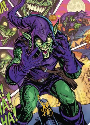Green Goblin Art Card (49/54) (Gold-Stamped Signature) (AASPM-049) - Art Series: Marvel's Spider-Man | Grognard Games