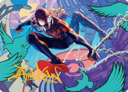 Spider-Man, Brooklyn Visionary Art Card (Gold-Stamped Signature) (AASPM-020) - Art Series: Marvel's Spider-Man | Grognard Games