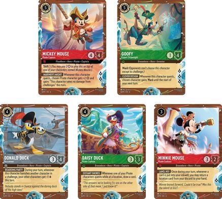 Disney Cruise Promos (Set of 5)  - Disney Lorcana Promo Cards Holofoil | Grognard Games