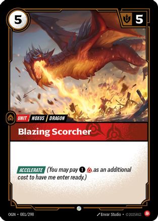 Blazing Scorcher (001/298) - Origins Foil | Grognard Games