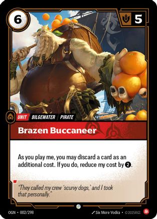 Brazen Buccaneer (002/298) - Origins Foil | Grognard Games