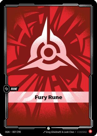 Fury Rune (007/298) - Origins Foil | Grognard Games