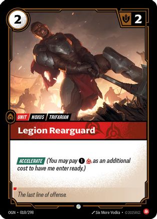 Legion Rearguard (010/298) - Origins | Grognard Games