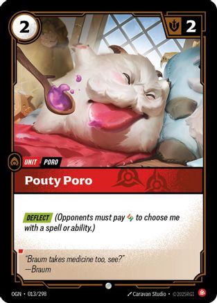 Pouty Poro (013/298) - Origins Foil | Grognard Games