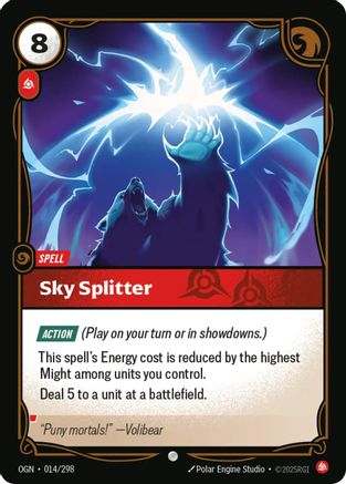 Sky Splitter (014/298) - Origins Foil | Grognard Games
