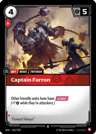 Captain Farron (015/298) - Origins | Grognard Games